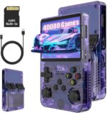 KINMRIS R36S 128G 18000+ Games Retro Handheld Game Console, Retro Console Linux System 3.5 Inch IPS Screen Portable Pocket Video Player