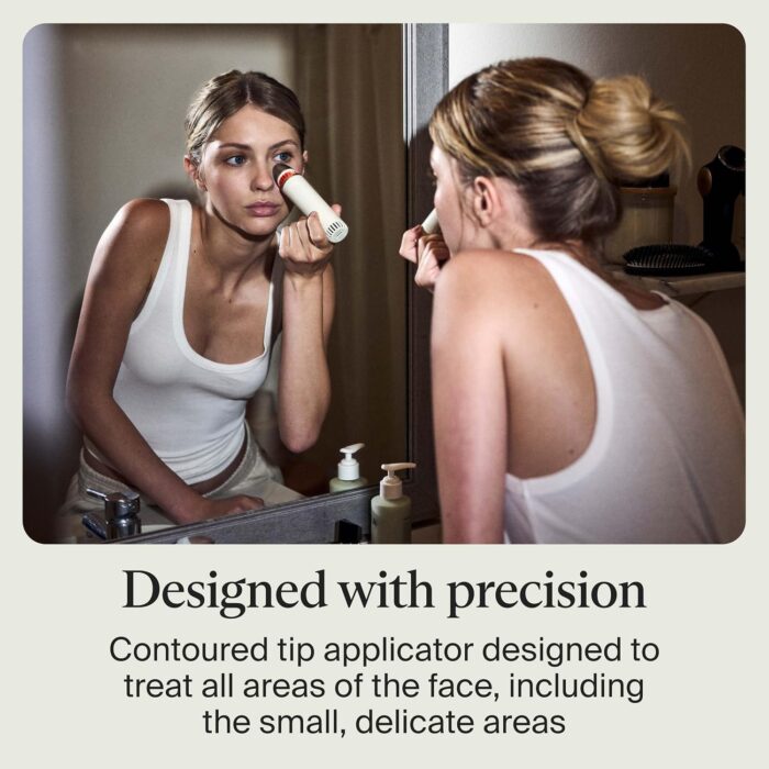 Therabody TheraFace Depuffing Wand – Cold and Heat Skincare Treatment to depuff and Glow; Beauty Wand, face Roller and Eye Massager for Dark Circles and Radiant Skin, White - Image 8