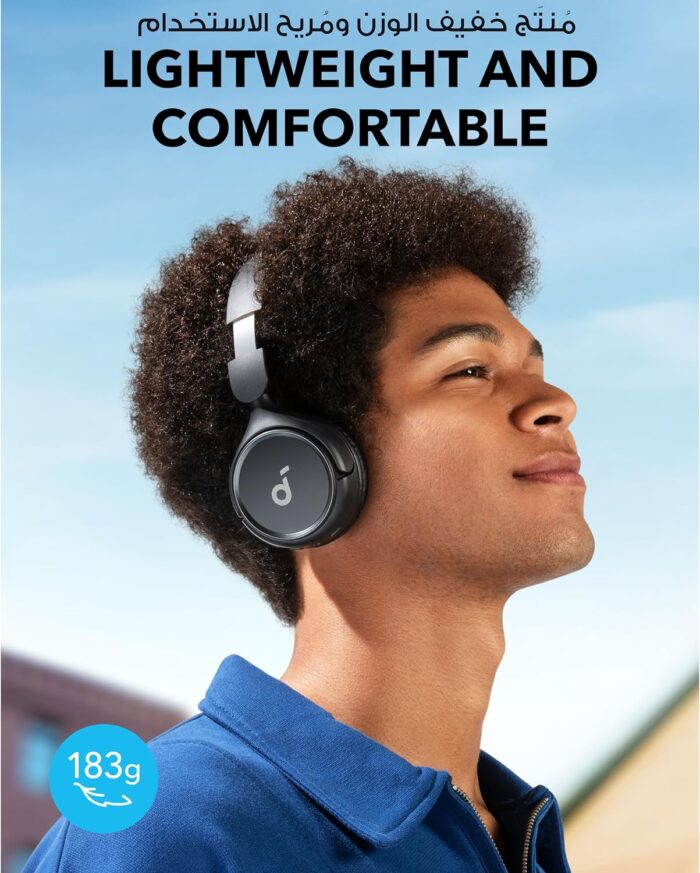 soundcore By Anker H30i Wireless On-Ear Headphones, Foldable Design, Pure Bass, 70H Playtime, Bluetooth 5.3, Lightweight and Comfortable, App Connectivity, Multipoint Connection - Image 5