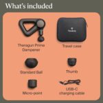 Theragun Prime Quiet Percussion Massage Gun for Deep Tissue Muscle Pain Relief, Portable Neck and Back Pain Relief, Handheld Electric Massager, Remote Bluetooth Conectivity and USB-C Charging, 5th Gen - Image 9