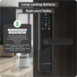 Lumive Smart Door Lock,Arabic Language Support, KSA version Mortise 4585, WiFi App Control, Suitable for Outdoors, Fingerprint Entry, Passwords, Deadbolt, Keys, 5 RFID Cards (Guardian G12 + Camera) - Image 7