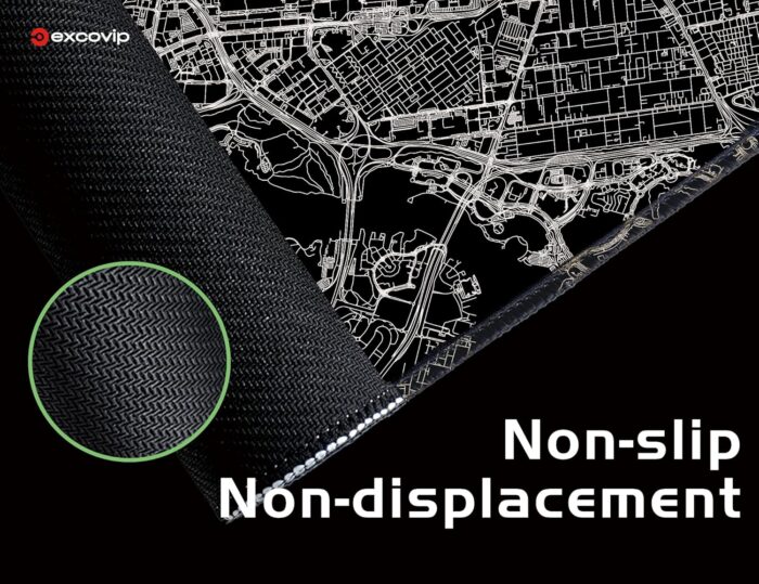 excovip Gaming Mouse Pad XL,Anti-Skid Mousepad Extended Black Large Keyboard Mouse Pad-City Road 900x300mm 0357 - Image 8