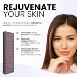 hooga Red Light Therapy , 660nm 850nm, Near Infrared LED Light Therapy, 100 LEDs. High Power, Low EMF Output. for Energy, Pain Relief, Skin Health, Beauty, Anti Aging and Performance. HG500. - Image 4