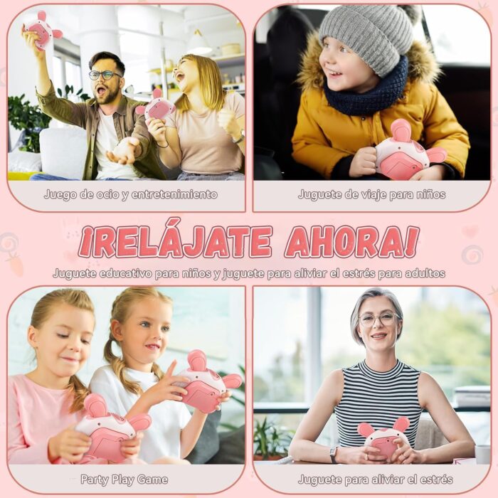 TXC-JY A Popular Adult Game, Portable Game, Video Game, Travel Game, Pressure Sensitive Fashion Toy, Christmas Birthday Gift for Boys and Girls! (Pink) - Image 3