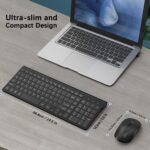 J JOYACCESS Wireless Keyboard and Mouse Combo, Rechargeable J JOYACCESS 2.4G Ergonomic and Slim Quiet Click Compact Keyboard and Mouse Designed for Windows, PC, Laptop,Tablet Black - Image 5
