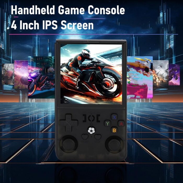 Retro Gaming Console, Handheld Game Console 720x720 4 Inch Screen, Retro Video Game Console 4000mAh Rechargeable Portable for (128GB) - Image 5
