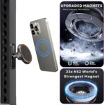 BIJASANI 2025 Upgraded Dual Magnetic 360 Degree Mobile Holder for Gym, Magsafe Compatible with Super Strong N52 Magnets, Best Gift for Gym Lovers (M11_Dual_Magnet) - Image 2