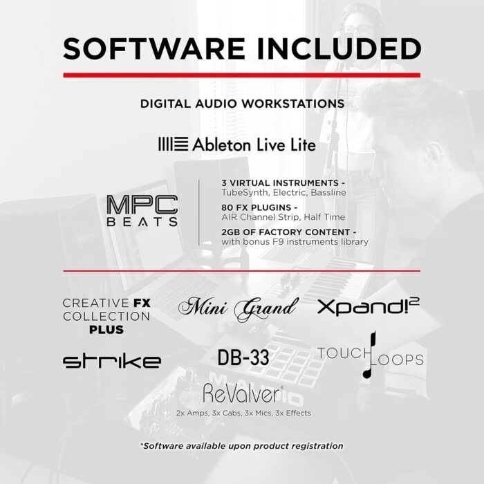 M-Audio AIR 192|8-2-In 4-Out USB Audio/MIDI Interface with Recording Software from Pro-Tools & Ableton Live, Plus Studio-Grade FX Instruments - Image 5