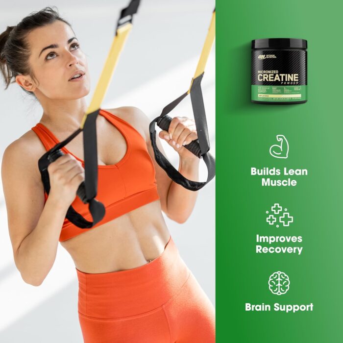 Optimum Nutrition (ON) Micronized Creatine Monohydrate Powder for Muscle Building Support - Unflavored, 300 Grams, 60 Servings - Package May Vary - Image 5