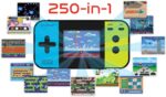 Lexibook - Compact Cyber Arcade Portable Console, 250, Child and Teen Video Games, LCD Display, Battery, Black/Blue/Green, JL2377 - Image 3
