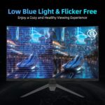 KTC 27 inch 180Hz Curved WQHD Gaming Monitor, 2K(2560x1440P),144Hz Monitor, 1500R HVA Display, FreeSync Premium, HDR, 120% sRGB, DisplayPort/HDMI/USB Vesa,Computer Monitor for Gamers - Image 6