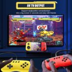 KASTWAVE Handheld Game Console, Retro Game Console Built-in 4849 Classic Games, 3.5-inch TFT LCD Screen, 10 Emulators, MP3/MP4/Ebook - TV OUT - Portable Game Player with 2 Gamepads - Image 4