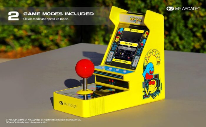 My Arcade Pac-Man Joystick Player:Officially Licensed Retro Gaming Console, 2 Game Modes Classic Arcade Machine, Portable Game for Kids and Adults - Image 2