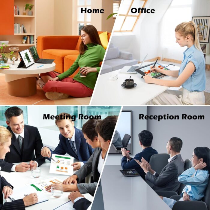 VOFFOV Office Chair for Home Desk Chair with Lumbar Support, 360° Swivel, Silent Rolling Wheels, Breathable Mesh Fabric, and Easy Assembly – Computer Chair Ideal for Home, Office - Image 9