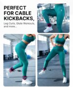 DMoose® Ankle Straps for Cable Machines - One Size Fit with Premium Padding, Glute Kickback Ankle Strap for Women & Men, Cable Attachments for Gym, Booty Workouts, Leg Extension & Hip Abductors - Image 2
