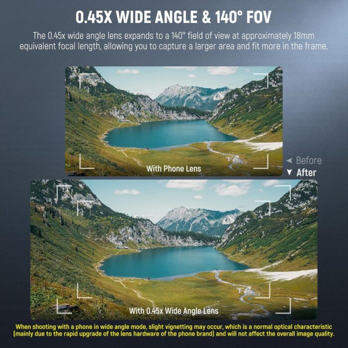 NEEWER BASICS 2 In 1 Phone Camera Lens Accessories Kit, HD 0.45x Wide Angle + 15x Macro, Lens Clip, Detachable 17mm to 37mm Filter Adapter Ring Compatible with iPhone Samsung Android Smartphone, LS-67 - Image 3
