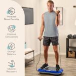 LifePro Vibration Plate Exercise Machine - Whole Body Workout Vibration Fitness Platform w/ Loop Bands - Home Training Equipment for Weight Loss & Toning - Image 3