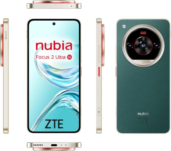 ZTE Nubia Focus 2 Ultra 5G, Free Smartphone with AI, 8GB+512GB, Rotating Lens, 6.8" AMOLED Screen, 50MP Camera with AI, Capture Button, 5000mAh Battery, Android 15, Includes Case, Green - Image 6
