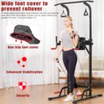 SKY LAND Pro Power Tower & Adjustable Sit-Up Bench Bundle – Heavy-Duty Steel, Multi-Function Home Gym Station for Dips, Pull-Ups, Push-Ups, Adjustable Angles Workout Bench - Image 7
