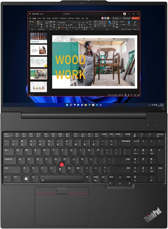 Lenovo ThinkPad E16 Business Laptop (16" FHD+ Anti-Glare, Intel 13th Gen 10-Core i7-1355U, 40GB RAM, 1TB SSD), Backlit, Fingerprint, IST Hub, FHD Webcam, Ethernet, Wi-Fi 6, Win 11 Pro, Black - Image 5