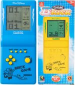 Nbguigdstr Brick Game Console, Retro Handheld Game Console,Tank/Racing/Building Block Game,3.5-inch Large Screen,Built-in 23 Games(Blue)