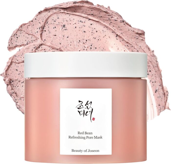 Beauty of Joseon Red Bean Pore Refreshing Mask Mud Cream Hydrating Wash Off Pack, Pore Cleansing Exfoliator, Korean Skin Care for Men and Women 140ml