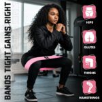 PFX Resistance Bands Set – Non-Slip Fabric Exercise Bands for Women & Men – Hip, Glutes, Legs, Butt & Thigh Workout Bands – Heavy-Duty Elastic Fitness Loop Bands for Squats, Yoga & Pilates - Image 6