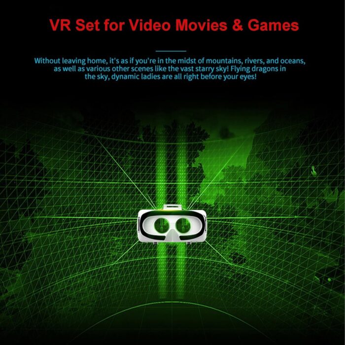 Virtual Reality Headsets to Play Games/Movies for Adults/Kids, 3D VR Glasses Compatible iOS and Android Smartphones 4.7-7.8in, Vr Headset Set with Controller and Headphones - Image 3