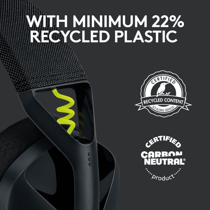 Logitech G435 Lightspeed & Bluetooth Wireless Gaming Headset - Ultra Lightweight 165G Over-Ear Headphones, Built-In Mics, 18H Battery, Compatible With Dolby Atmos, Pc, Ps4, Ps5, Mobile - Black - Image 7