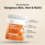 WELLBEING NUTRITION Beauty Korean Marine Collagen Peptides with Hyaluronic Acid, Rosehip, Astaxanthin, Biotin & Vitamins C & E for Hair, Nails, Skin Radiance & Anti-Aging | Mango Peach Flavor - 250g - Image 2