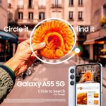 Samsung Galaxy A55 5G (Awesome Iceblue, 8GB RAM, 128GB Storage) | AI | Metal Frame | 50 MP Main Camera (OIS) | Super HDR Video| Nightography | IP67 | Corning Gorilla Glass Victus+ | sAMOLED Display - Image 2