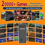 SHEPUDRUC Wireless Retro Handheld Game Console, Game Console Stick Built-in 20000+ Plug-and-Play Video Games, Equipped with 18 Simulators, 4K HDMI Output and Dual 2.4G Controller（50GB Memory Card） - Image 3