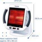 Beurer IL50 Infrared Heat Lamp, Soothing Heat For Colds And Muscle Tension, Infrared Light Therapy with 300 watts, Improves Blood Circulation, 100% UV Blocker, Medical Device - Image 9