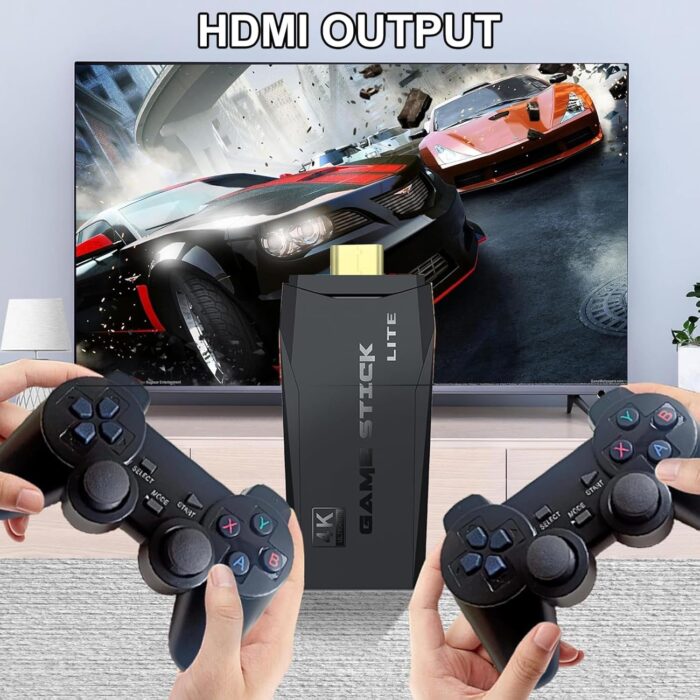Mr.Twinklelight Newest Wireless Retro Game Console Stick, 4K HDMI Output & Dual 2.4G Wireless Controllers with 20000+ Games, Plug & Play Video Game Console,Ideal Gift for Gamers of All Age (64GB) - Image 6
