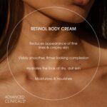 Advanced Clinicals Retinol Body Lotion + Brightening Vitamin C Cream 2pc Skin Care Set | Skin Tightening Body Moisturizer & Face Lotion | Crepey Skin Care Treatment | Skin Care Products, 2pc Set - Image 5