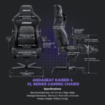 Anda Seat Kaiser 4 XL Gaming Chair - Elegant black PVC - Image 8