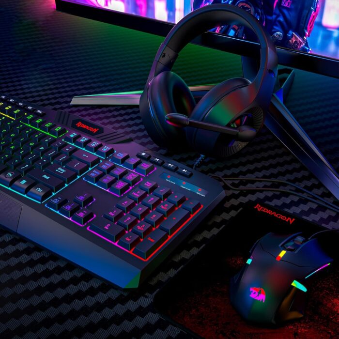 Redragon S101 Wired Rgb Backlit Gaming 4 In 1 Combo - Image 7