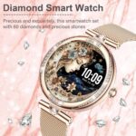 Efolen Smart Watch for Women(Make/Answer Call), 1.19" AMOLED Screen Fitness Tracker 110+ Sports Modes IP68 Waterproof Step Counter/BP/Heart Rate/Sleep Monitor SmartWatches for Android iOS -Rose Gold - Image 2