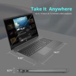 HP 15.6” FHD Laptop, Intel Core i3-1215U, 16GB RAM, 512GB SSD, Intel UHD Graphics, HD Webcam, Numpad, Wi-Fi 6, Bluetooth, Gray, Windows 11 Pro, 32GB USB Card - Image 8