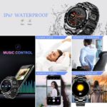 FILIEKEU 1.3in Full Touch Screen IP67 Waterproof Stainless Steel Men's Activity Fitness Tracker Smartwatch - Image 3
