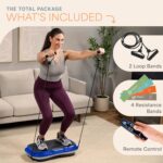 LifePro Vibration Plate Exercise Machine - Whole Body Workout Vibration Fitness Platform w/ Loop Bands - Home Training Equipment for Weight Loss & Toning - Image 8
