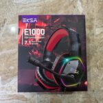 EKSA Gaming Headset PC Headset with 7.1 Surround Sound, Noise Canceling Over Ear USB Wired Headphones with Mic & RGB LED Light, Gaming Headphones Compatible with PS5, PS4, Mac, Laptop (E1000-Red) - Image 9