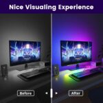Bonlux Smart LED Light Bar, RGB Bar Lamp USB Ambiance Gaming Lights with Multiple Lighting Effects and Music Modes for Room, PC, PC Accessories, Desk Mood App Control - Image 5
