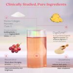 WELLBEING NUTRITION Glow Japanese Marine Collagen Peptides with Skin, Glutathione, Resveratrol, Bromelain & Goji Berry| Tropical Bliss Flavor - 250 g - Image 3