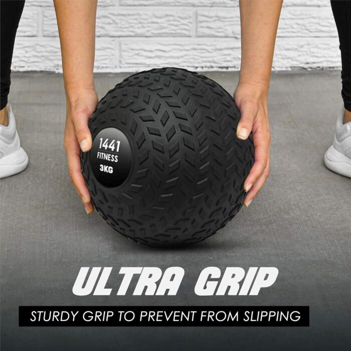1441 Fitness Z Grip Slam Ball - Weighted 2 Kg to 30 Kg for CrossFit, Strength Training, Cardio Exercise - Non-Bouncing Medicine Ball for Core Workouts - Image 6