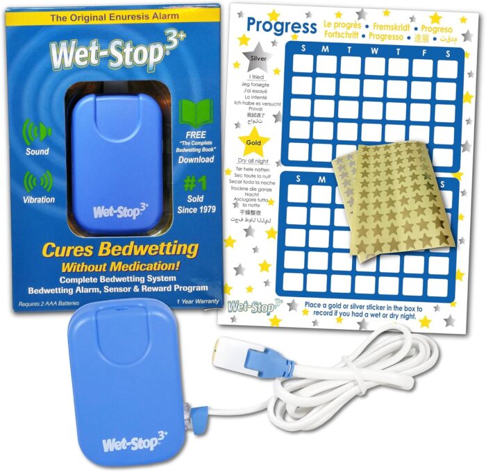 Wet-Stop 3 Bedwetting Alarm (BLUE) 6 Alarms & Vibration, Enuresis Alarm, Incontinence, Potty Training - Image 2