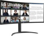 LG 34WR55QK-B 34-inch UltraWide WQHD (3440 x 1440) Curved Computer Monitor, 100Hz, 5ms, HDR10, Reader Mode, HDMI, DisplayPort, USB Type-C, Tilt/Height Adjustable Stand, Black - Image 2