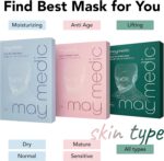 MAYMEDIC Korean Face Sheet Mask with Collagen - Natural Beauty Skincare For All Skin Types - Firming Mask for Women & Men - Image 6