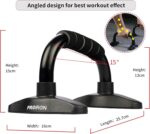 PROIRON Push Up Bar Stands, Push Up Handles with Non slip Foam Grip for Chest Press, Home Gym Fitness Exercise, Strength Training (1 pair Black) - Image 3
