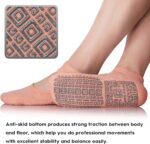 unenow Non Slip Grip Yoga Socks for Women with Cushion for Pilates, Barre, Home - Image 7